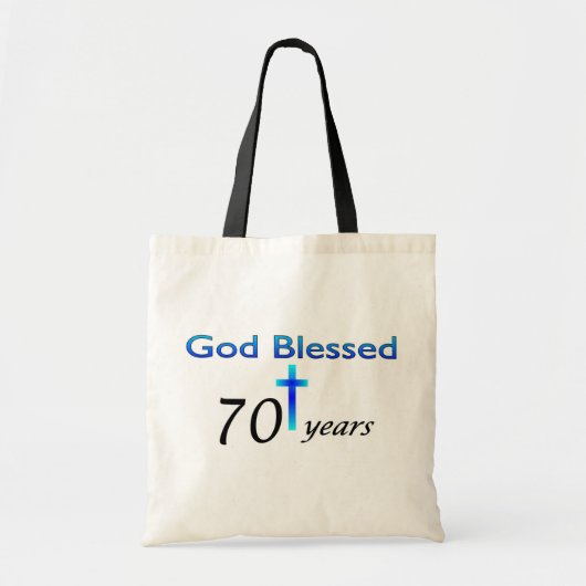 神は誕生日プレゼント70年の賛美しました トートバッグ (正面)