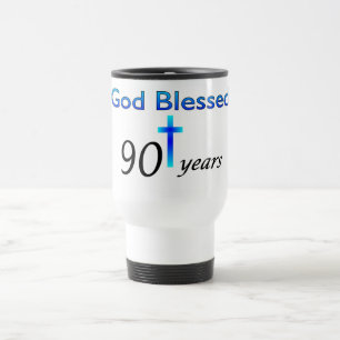 神は誕生日プレゼント90年の賛美しました トラベルマグ