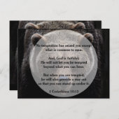 神は誘惑に対して忠実である ポストカード (正面/裏面)