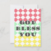 神は賛美します カード (正面)