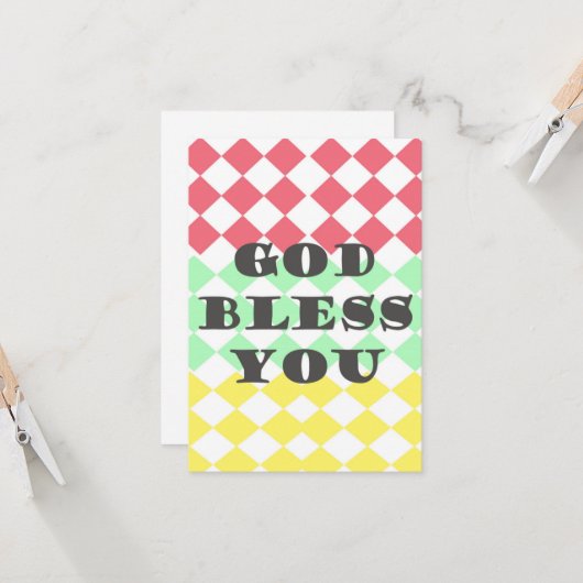 神は賛美します カード (正面/裏面インサイチュ)