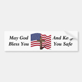 神は賛美し、安全保つように バンパーステッカー
