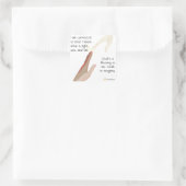 神は賛美私の物。整合性ステッカーで歩く スクエアシール (バッグ)