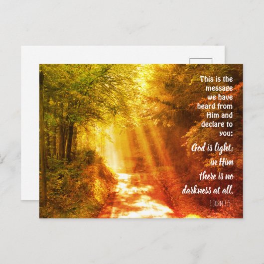 神は軽い、キリスト教カスタムポストカード ポストカード (正面/裏面)