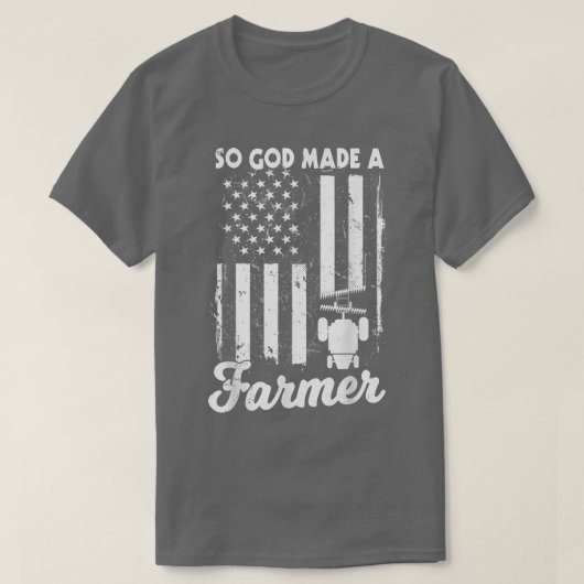 神は農家を作った農業農家(2) Tシャツ (デザイン正面)