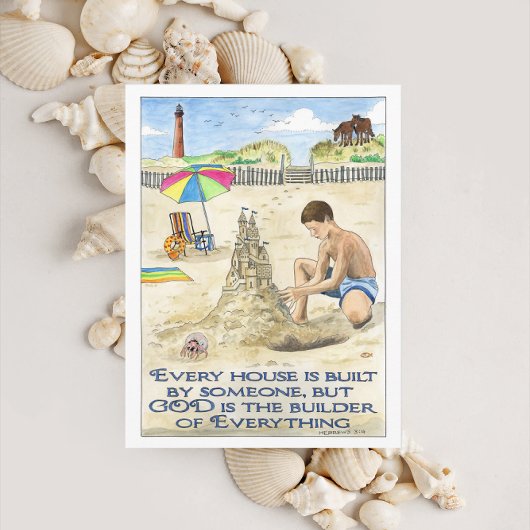 神は造家のはがき感動的だ ポストカード