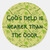 神は門よ救済り近い ラウンドシール (正面)