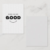 神は非常に良いバイブルHerringboneクリスチャン信仰である ノートカード (正面/裏面)