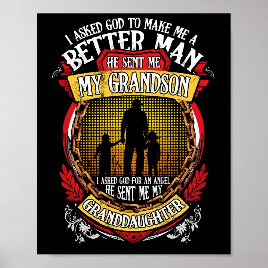 神は頼私を良い人に、彼は私を孫に送った ポスター (正面)