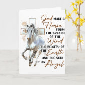 神は風の息から馬を作った B カード (黄色い花)