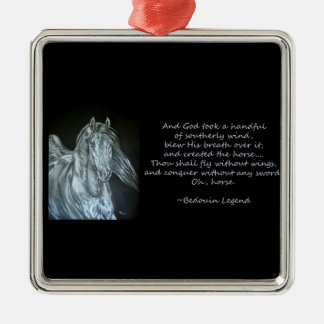 神は馬を作成しました メタルオーナメント