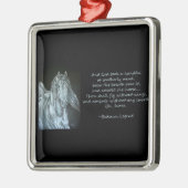 神は馬を作成しました メタルオーナメント (左)