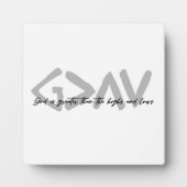 神は高い者よりも低いギリシャの印 フォトプラーク (正面)