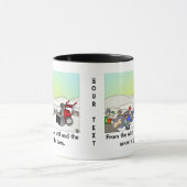 神は鬼生まれだ マグカップ (中央)