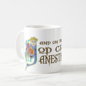 神は麻酔科学を作成しました コーヒーマグカップ (正面左)