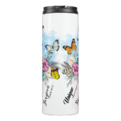 神は、あなたがいると言う。....蝶と花 タンブラー (裏面)