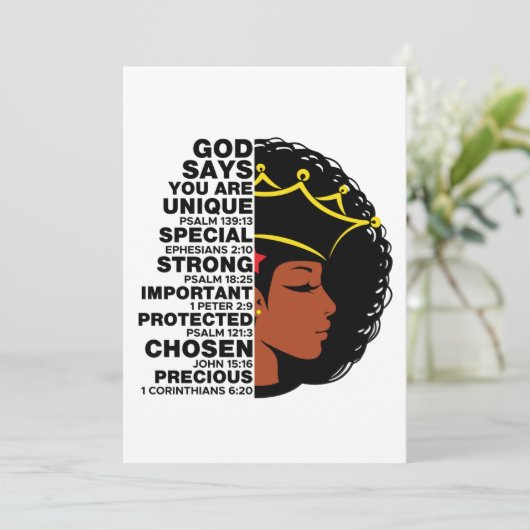 神は、あなたはメラニンのクリスチャンのシスタクイーンであると言う 招待状 (スタンド正面)