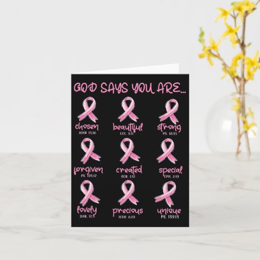 神は、あなた方はキリスト教の乳癌の生存者であると言う カード (黄色い花)