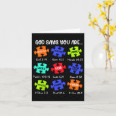 神は、あなた自閉症の意識パズルは親切であるCと言う カード (黄色い花)