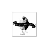 神は、それが良いのを見た。バイブル・チキン ラバースタンプ (インプリント)