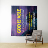 神は、わたしたちが思いも及ばない、計り知れないことをなすことがおできになる方です。 タペストリー (インサイチュ)