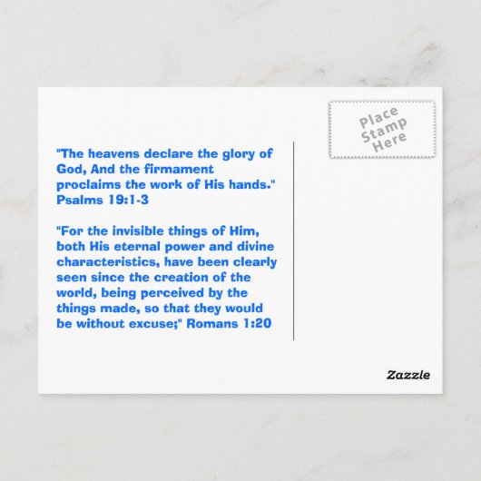 神は？ ポストカード (裏面)