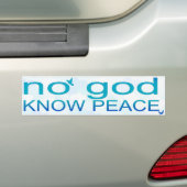 神は、平和バンパーステッカーを知っていません バンパーステッカー (On Car)