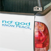神は、平和バンパーステッカーを知っていません バンパーステッカー (On Truck)