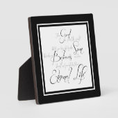 神は、御子を信じる者が誰でも滅びることなく、永遠のいのちを得るため、実にそのただひとりの御子を賜わっ フォトプラーク (正面)