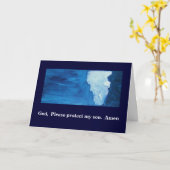 神は、私の息子を保護します カード (黄色い花)