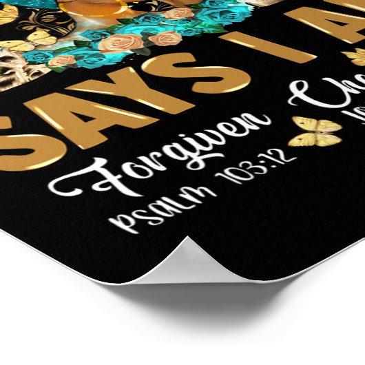 神は、私はメラニン女王ブラックヒストリーAfricanであると言う ポスター (角)