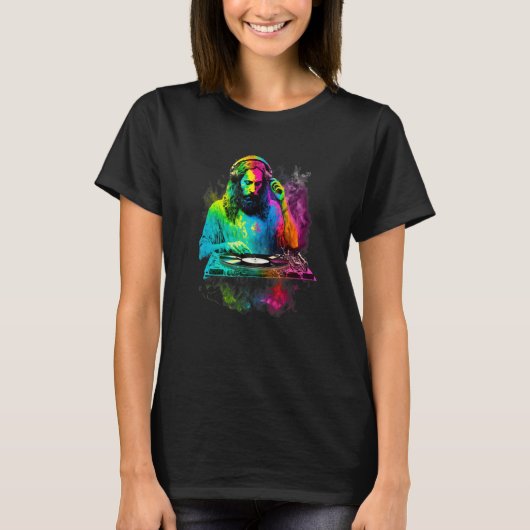 神はDJである Tシャツ (正面)