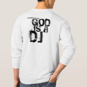 神はDJ IIです Tシャツ (裏面)