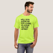 神はLOVINを私を裁くのか Tシャツ (正面フル)