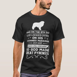神はPyrenees Dog Gift Shirtを素晴らしChristiのために作った Tシャツ