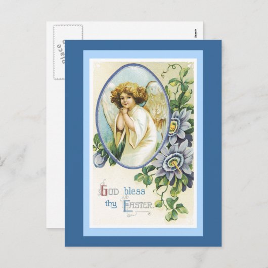 神はThyイースターを賛美します シーズンポストカード (正面/裏面)