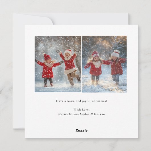 神へのシンプル宗教的な栄光クリスマス5写真 シーズンカード (裏面)