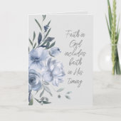 神への信仰のカスタム文字 カード (正面)