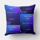 神への信仰を持つ深いカラー装飾用クッション クッション (裏面)