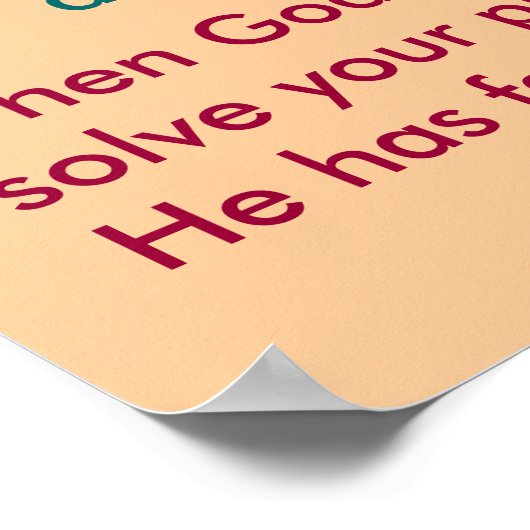 神への信仰 ポスター (角)