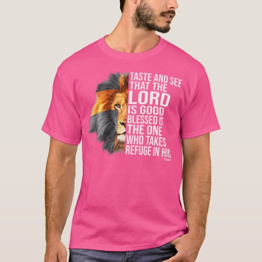 神への信仰 – Psalm Christian Bible Tシャツ (正面)