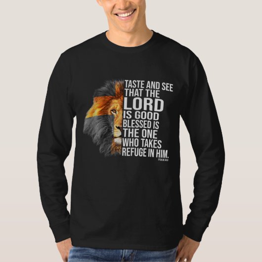 神への信仰 – Psalm Christian Bible Tシャツ (正面)