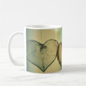 神への信頼とハート聖句 コーヒーマグカップ (左)