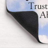 神への信頼感動的名前をカスタムするブルースカイ マウスパッド (コーナー)