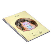 神への信頼 – カスタムNotebook Cat Coffee Wolf ノートブック (右側)