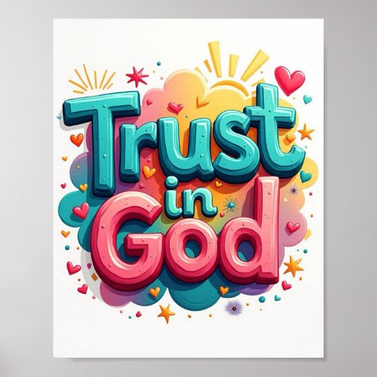 神への信頼 ポスター (正面)