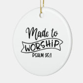 神への恐怖を崇拝させる セラミックオーナメント (左)