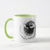 神への愛についての美しい瑠美の詩とマグカップ マグカップ (左)