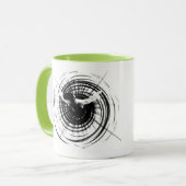 神への愛についての美しい瑠美の詩とマグカップ マグカップ (正面左)