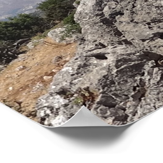 神への揺るぎない信仰詩篇16:8聖書の聖句 ポスター (角)